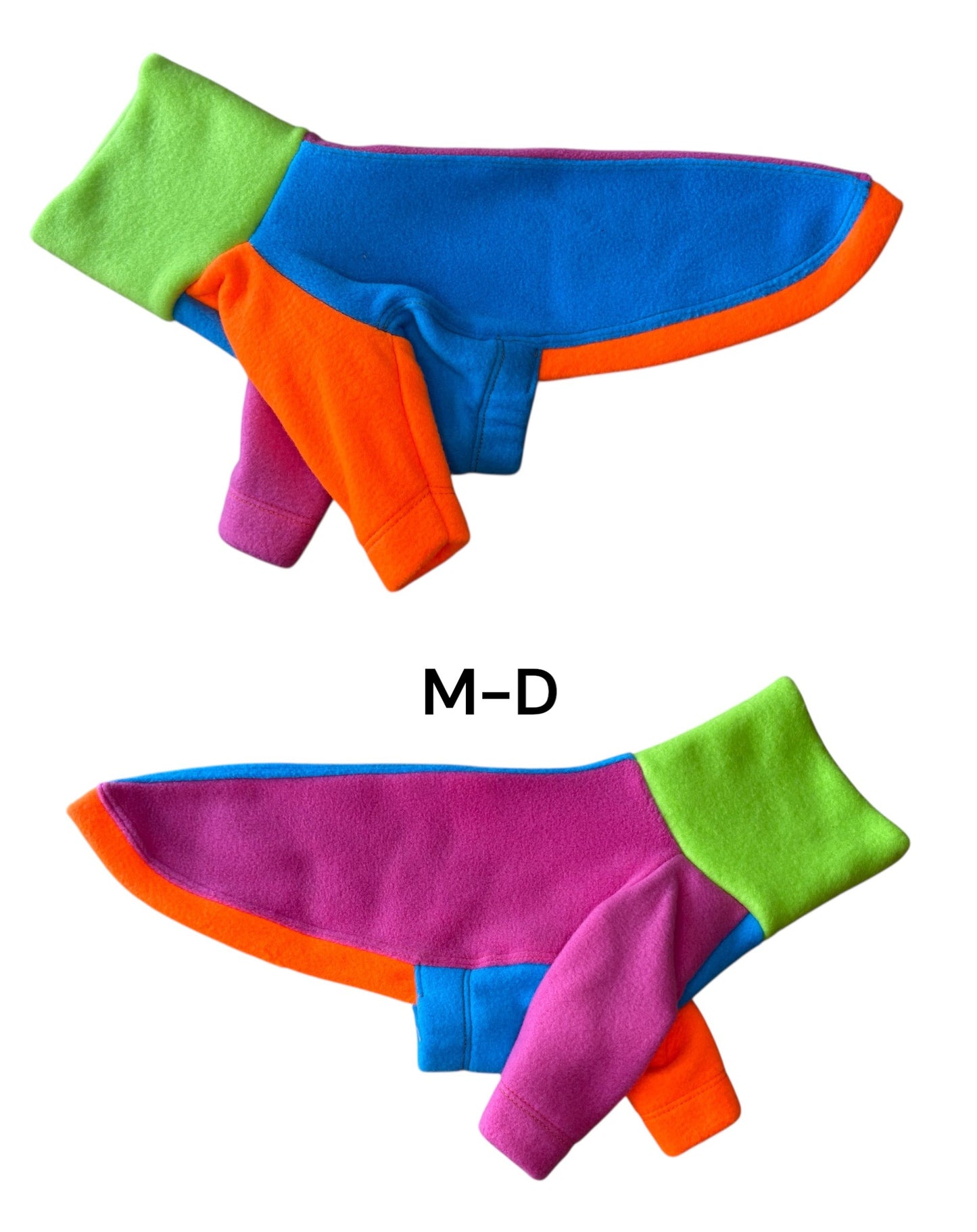 Fleece Jumper - Neon Colourblock