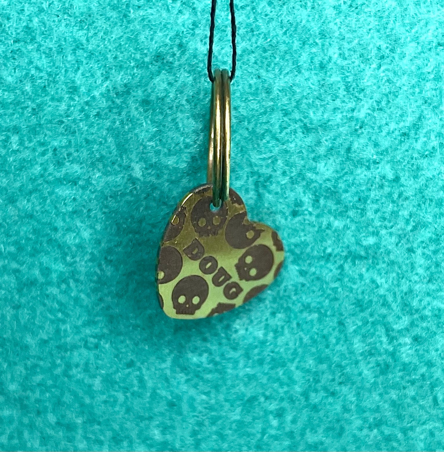 Engraved Dog Tags - Heart