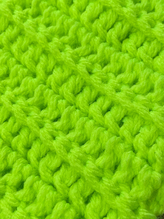 Chunky Knitted Snood - Hi-Vis Yellow