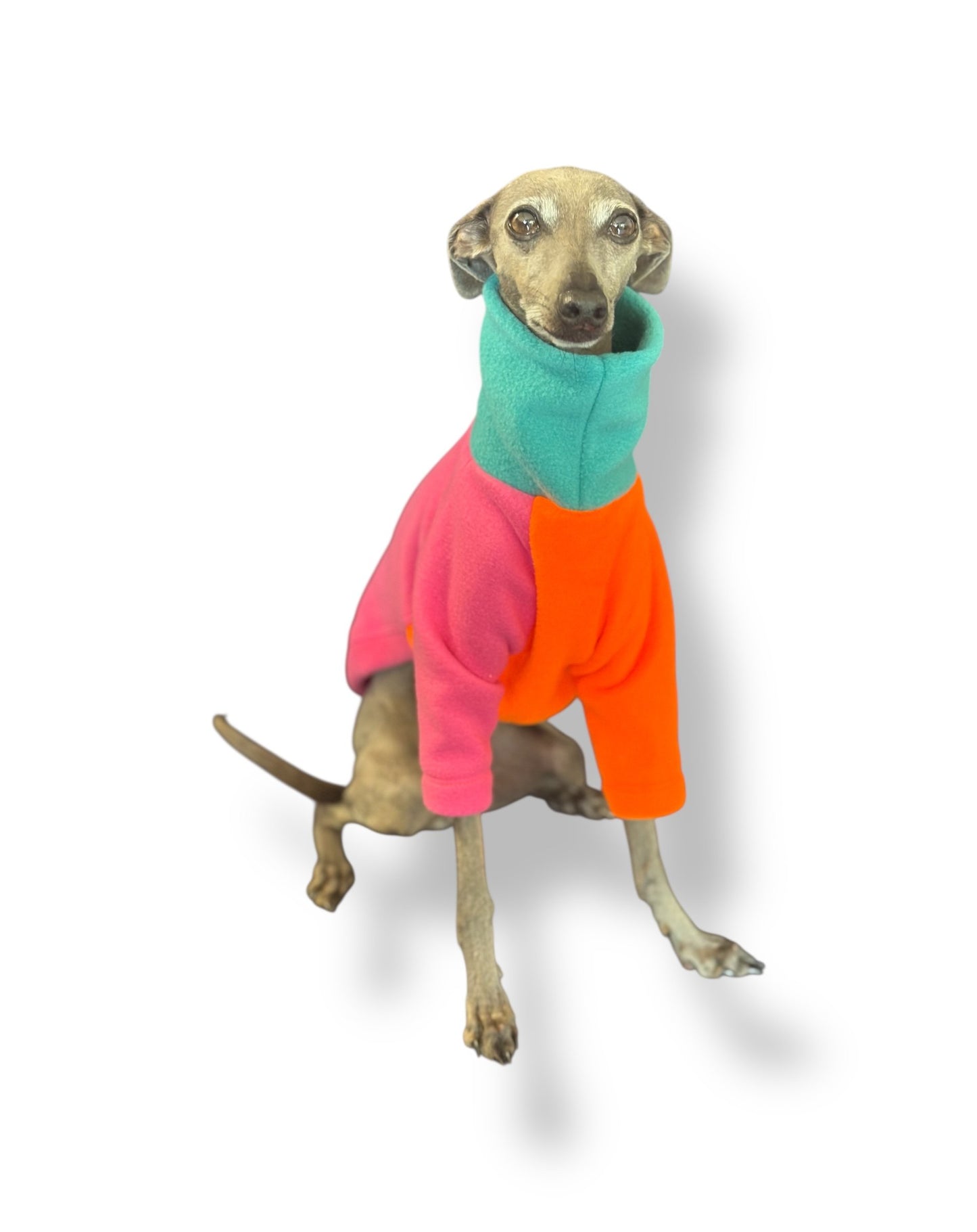Fleece Jumper - Neon Colourblock