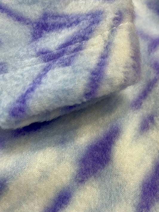 Fleece Jumper - Purple Tie Dye