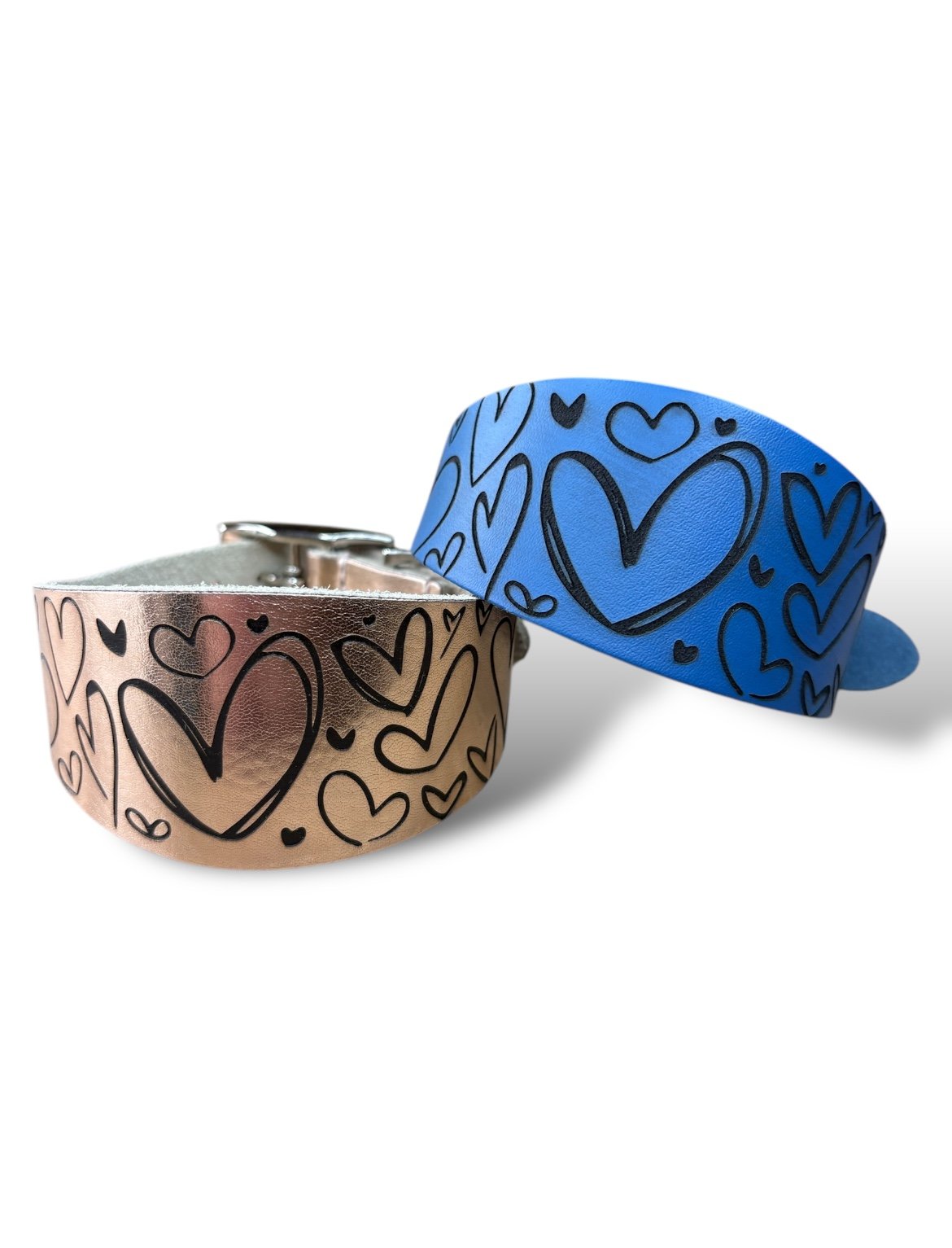 Leather Collar - Hearts