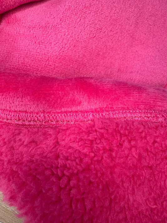 Sherpa Lined Fleece Jumper - Magenta Pink