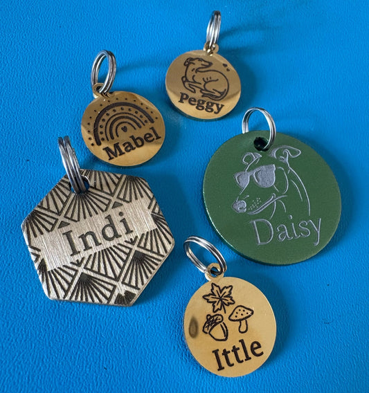 Engraved Dog Tags - Round