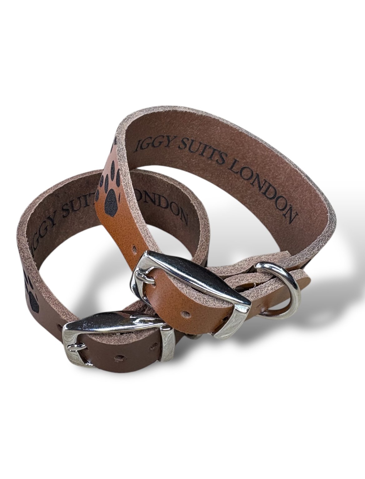 Leather Collar - Paws