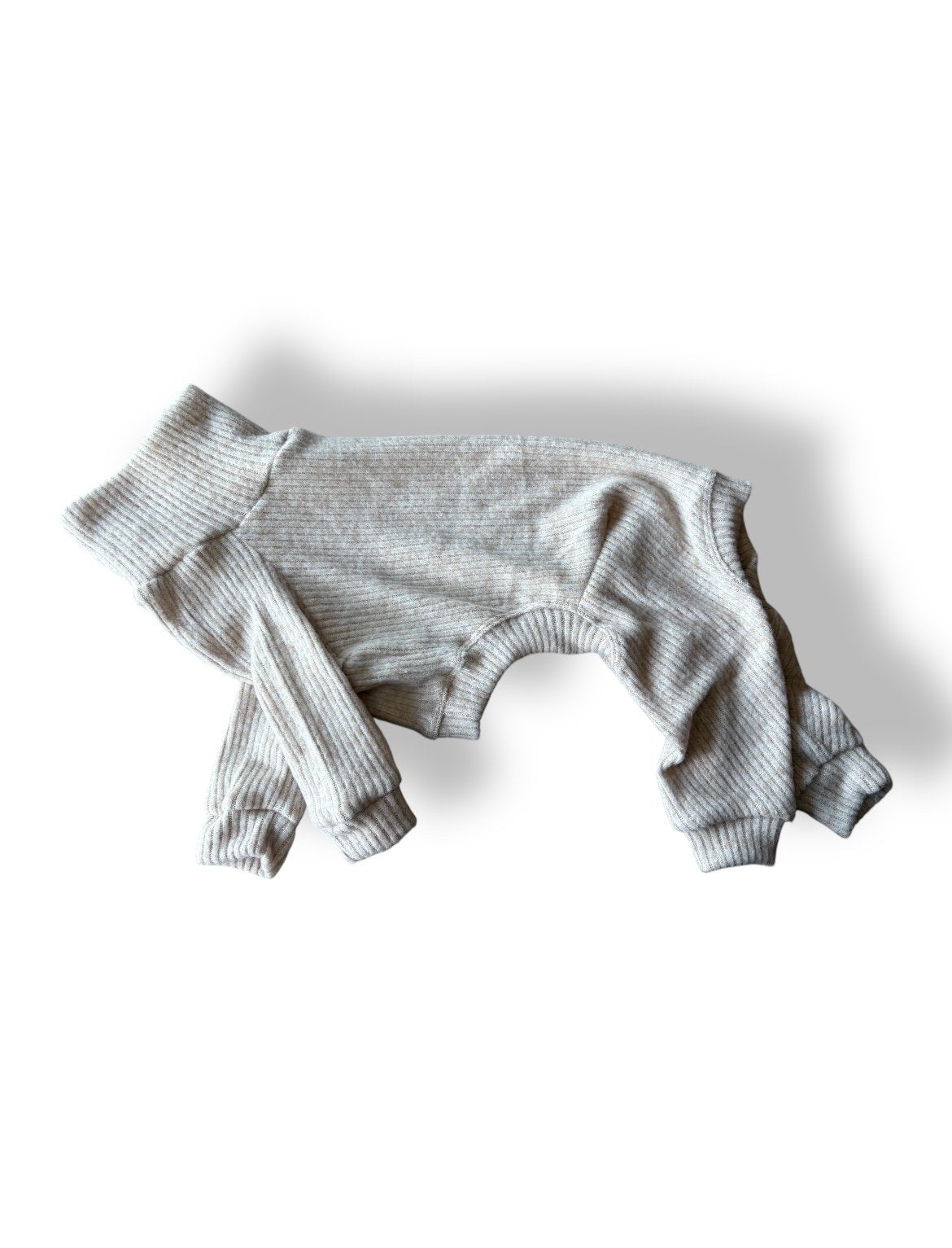 Ribbed Jersey Suit - Brushed Oat
