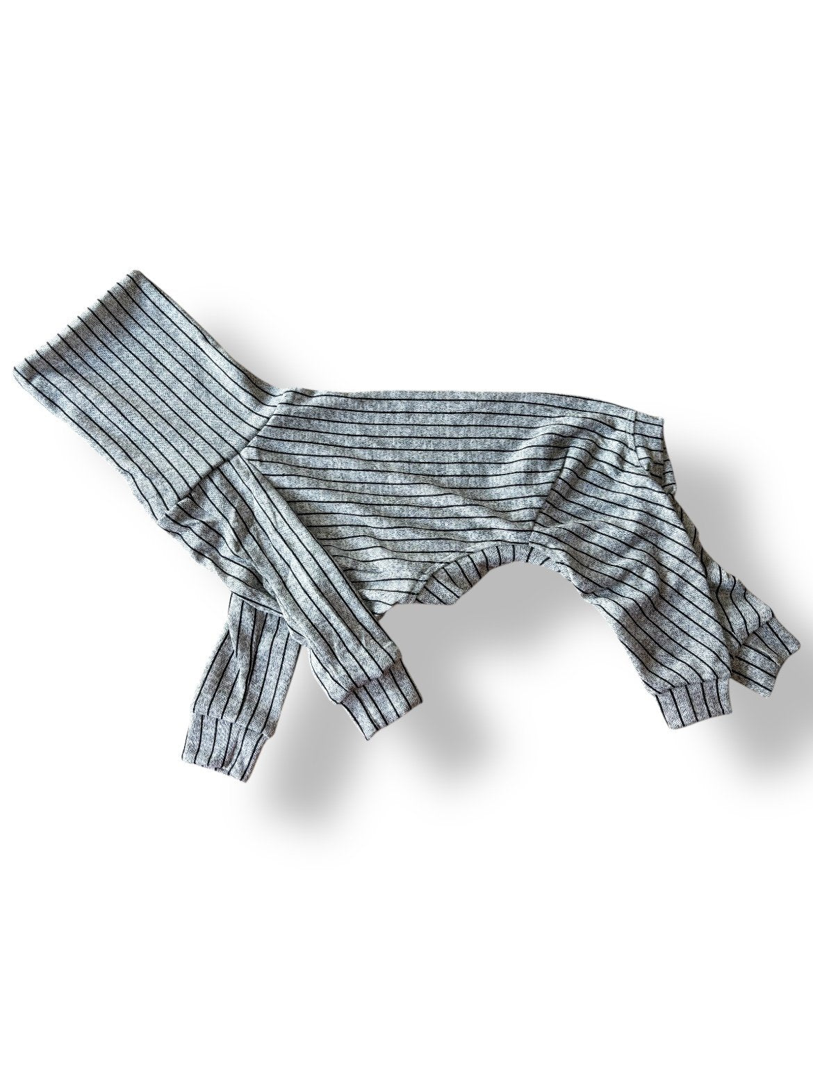 Knit Jersey Suit - Grey Stripe