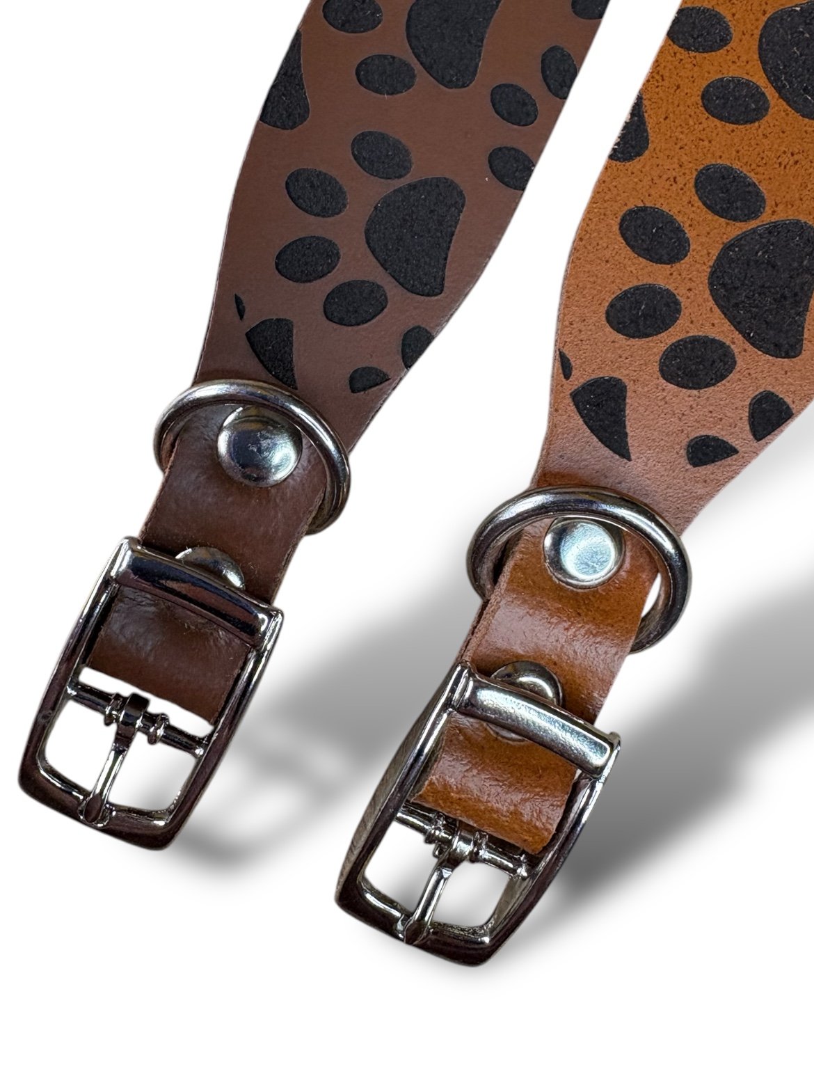 Leather Collar - Paws