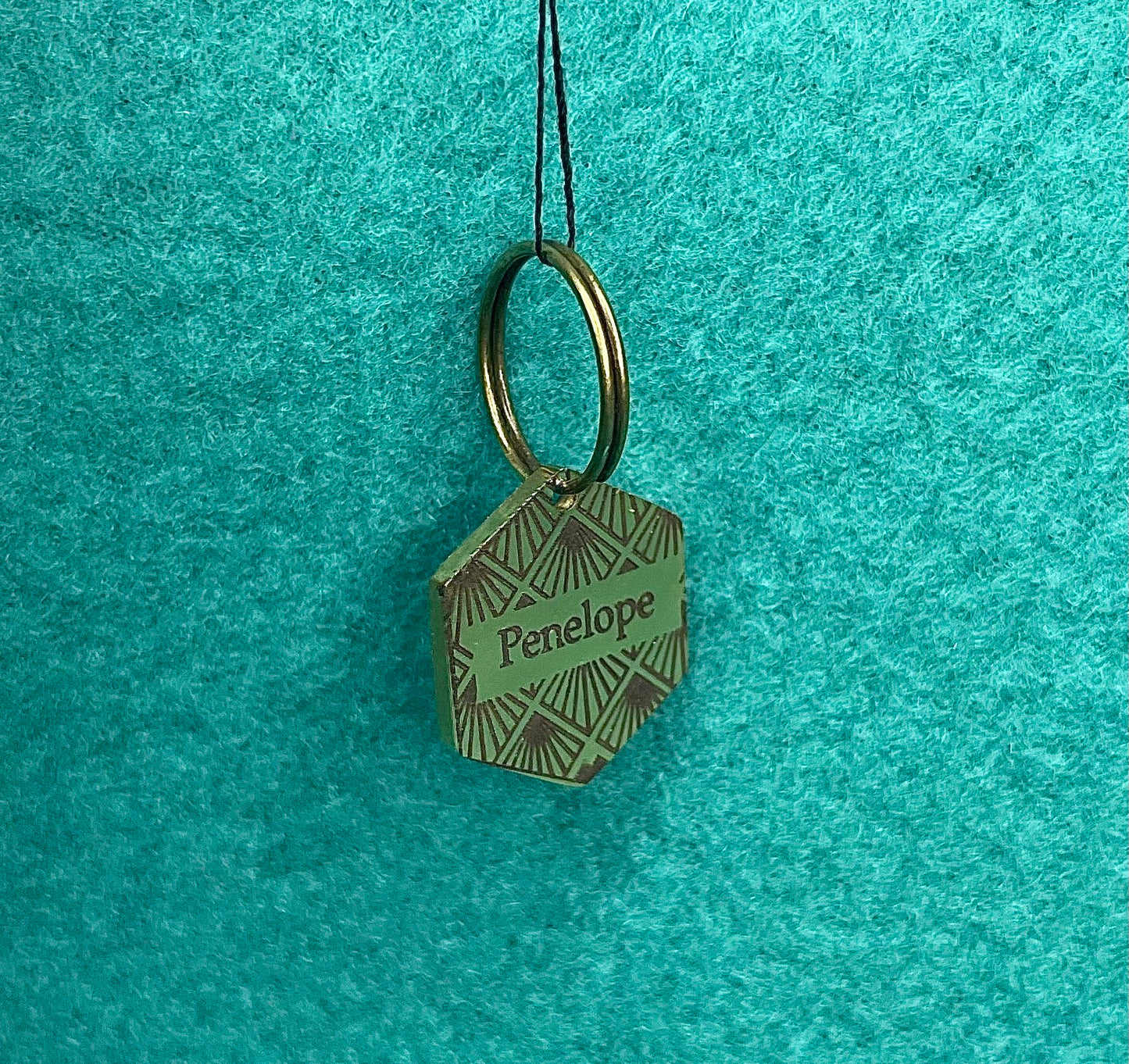 Engraved Dog Tags - Hexagonal