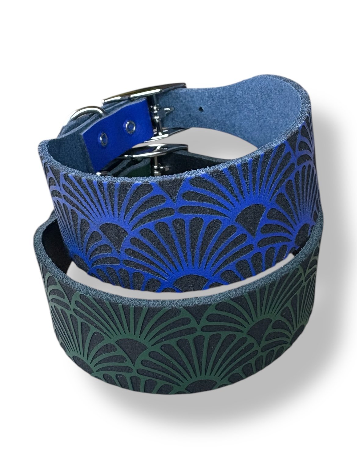 Leather Collar - Art Deco
