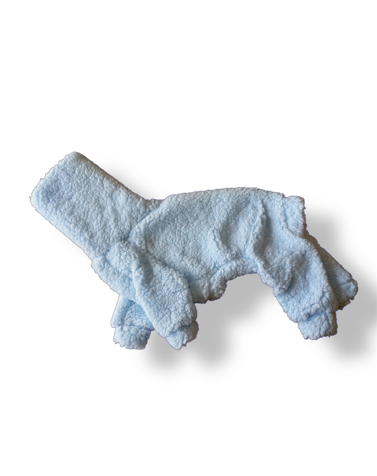 Cuddle Fur Fleece Suit - Baby Blue