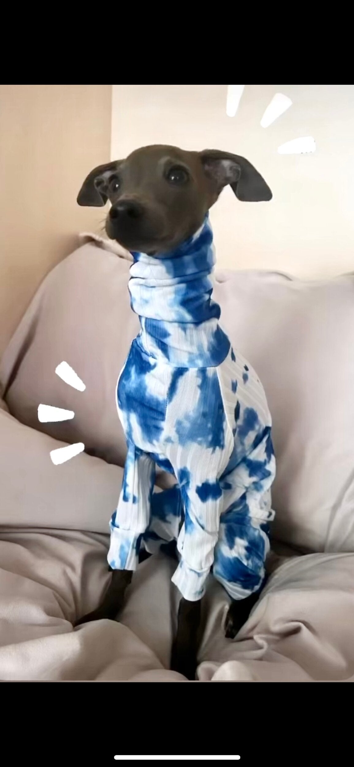 Blue Tie-Dye Water Resistant Jersey