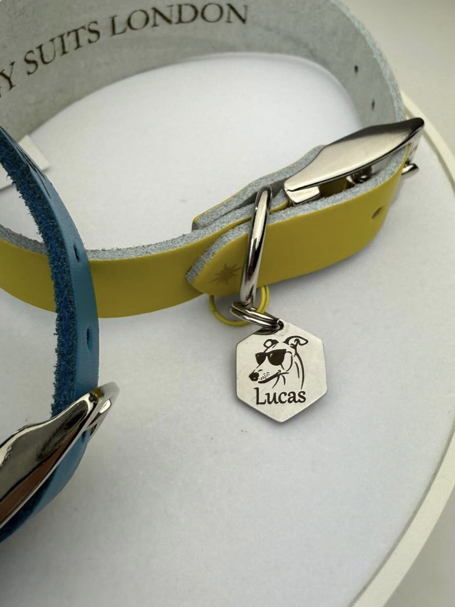 Engraved Dog Tags - Hexagonal