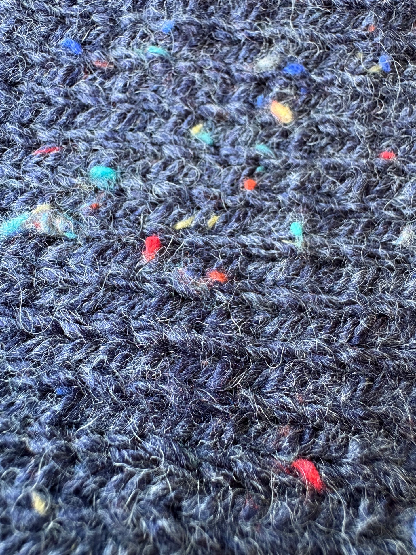 Knitted Jumper - Indigo Fleck