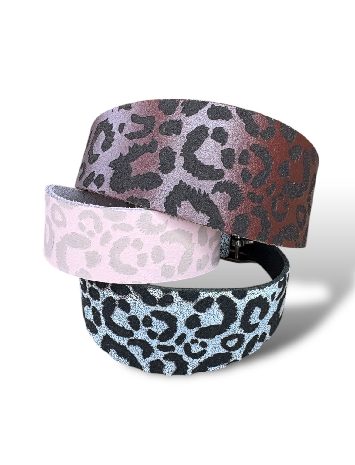 Leather Collar - Leopard