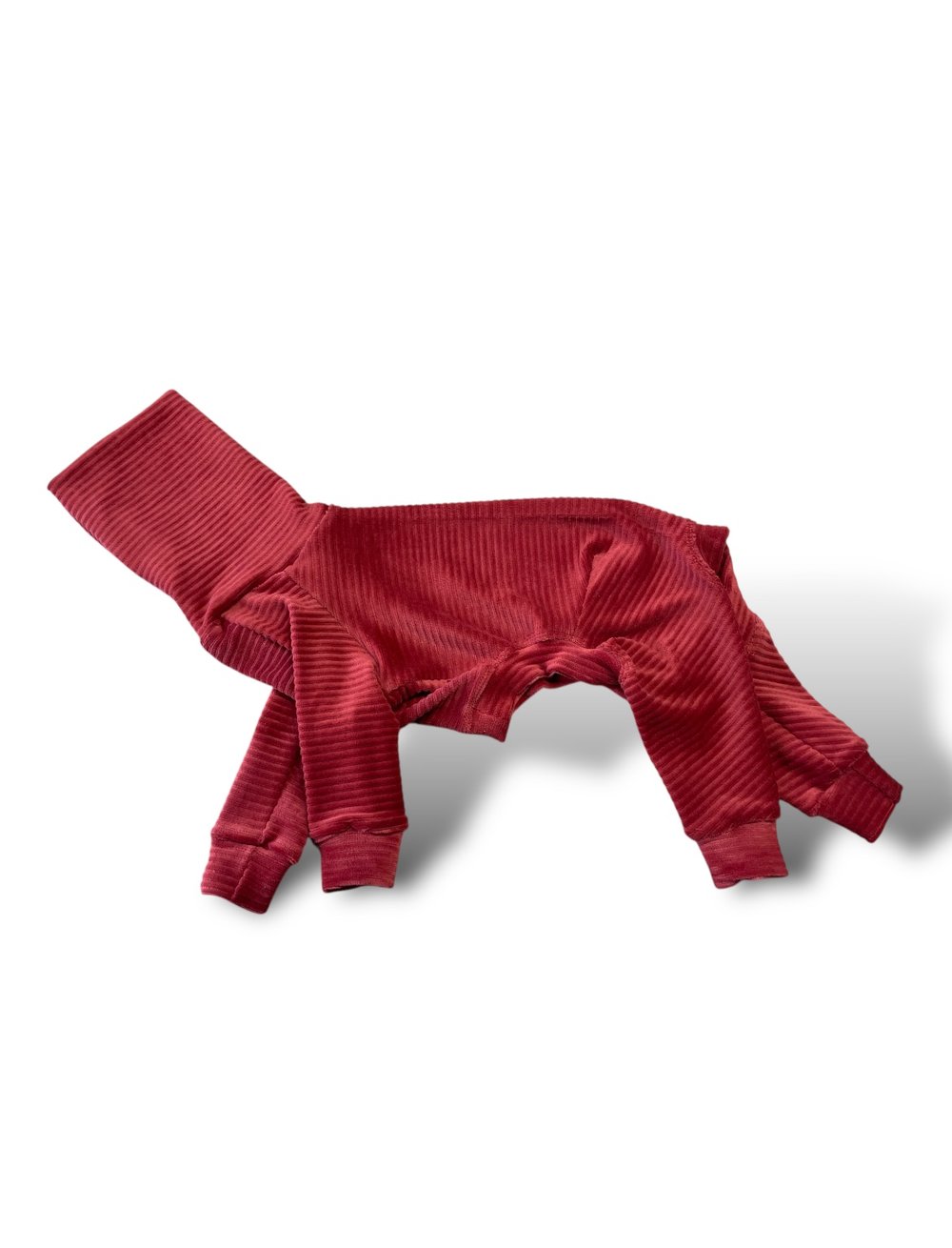 Jumbo Cord Jersey Suit - Burnt Orange
