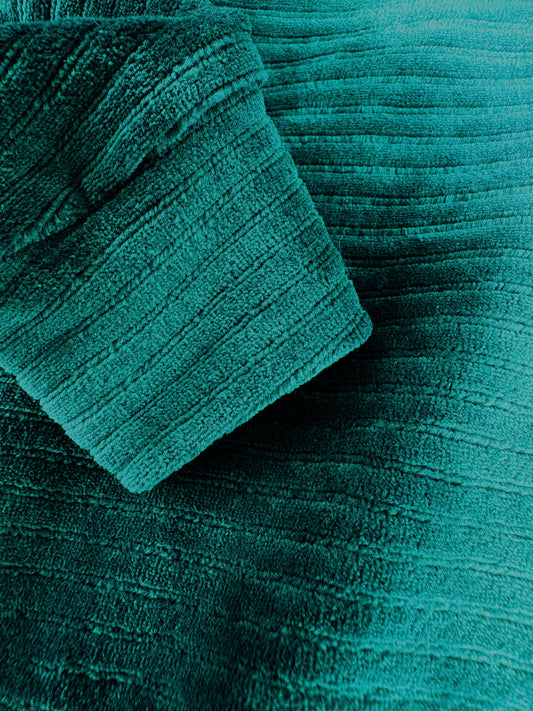 Jumbo Cord Jersey Suit - Emerald Green