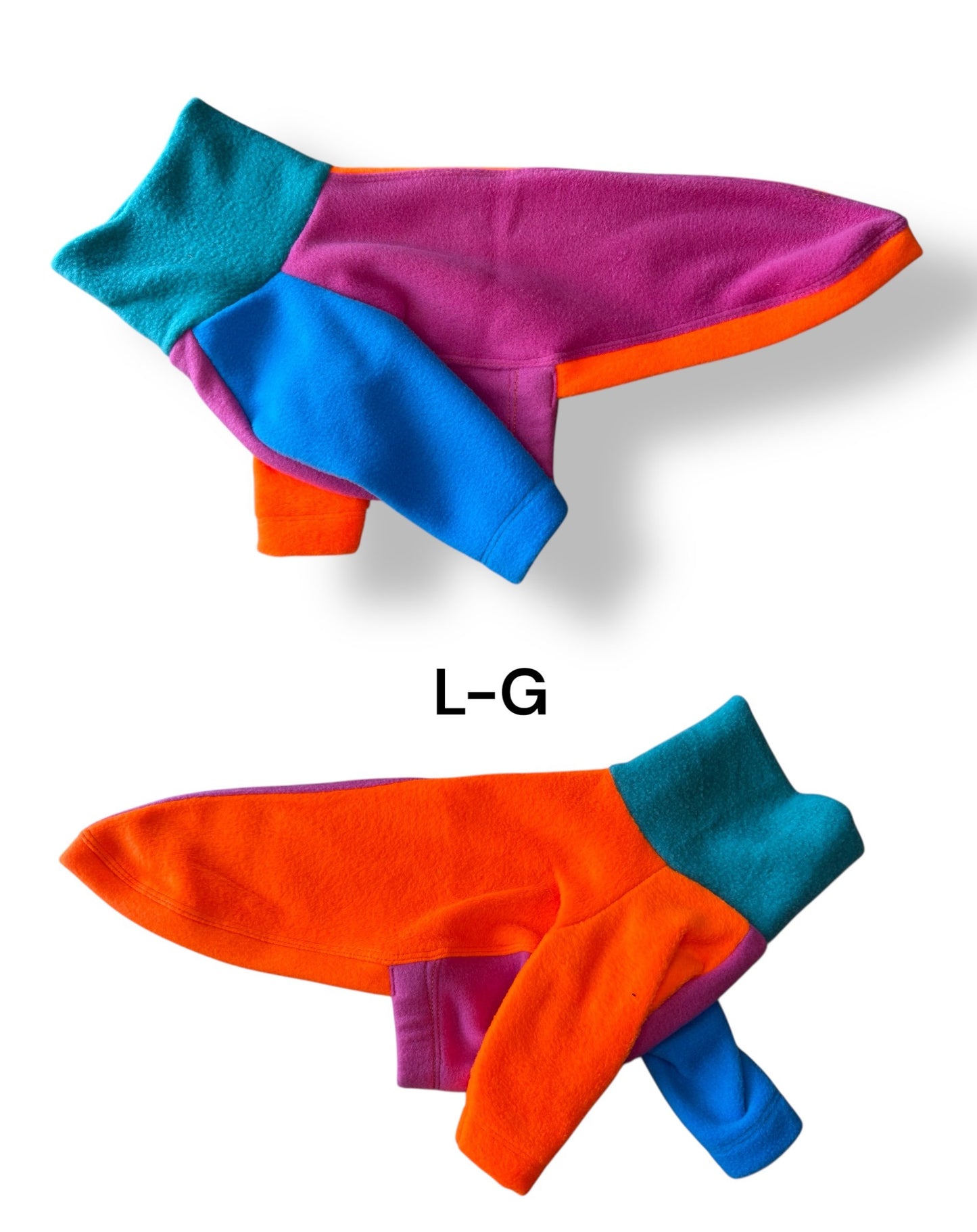 Fleece Jumper - Neon Colourblock
