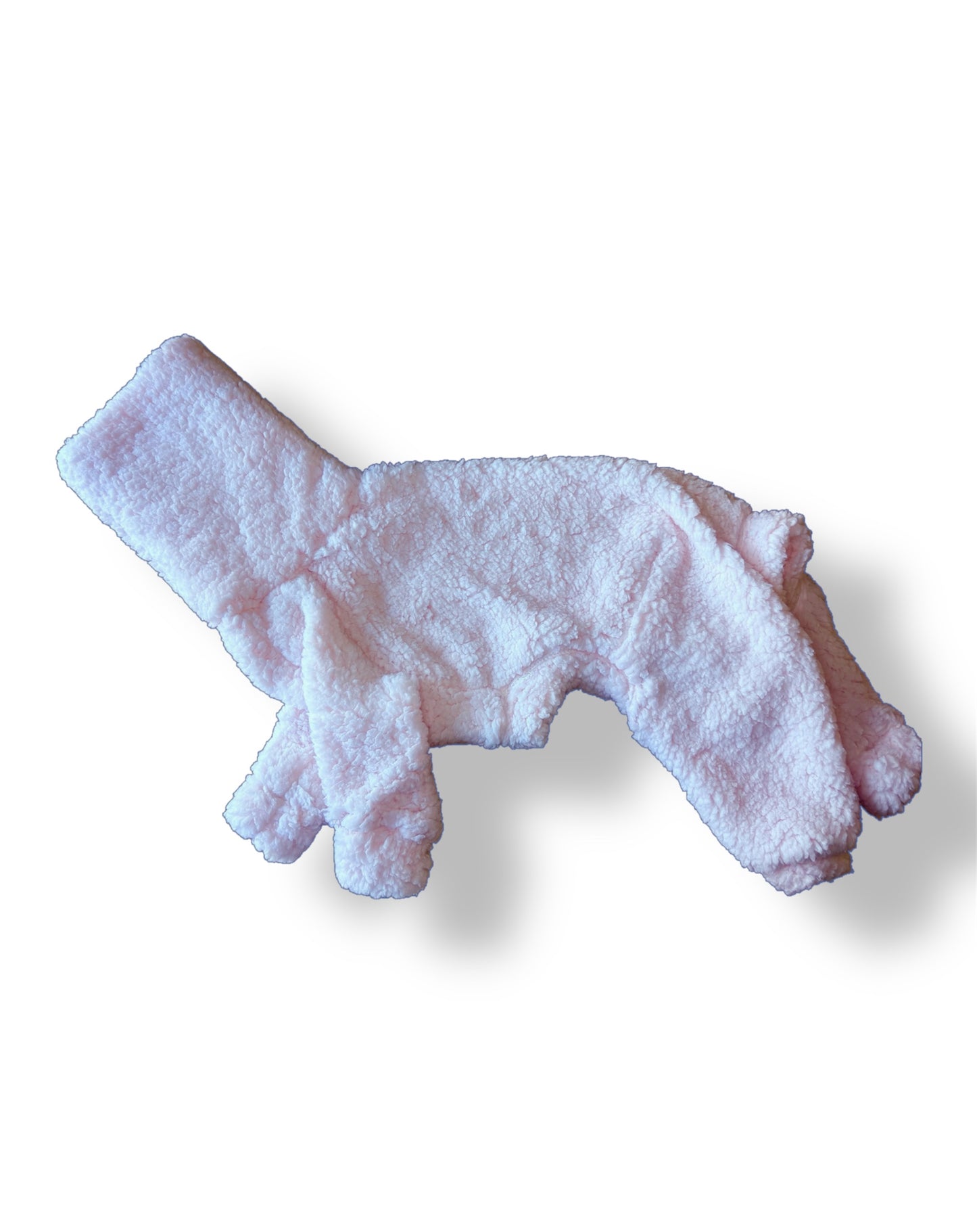 Cuddle Fur Fleece Suit - Baby Pink