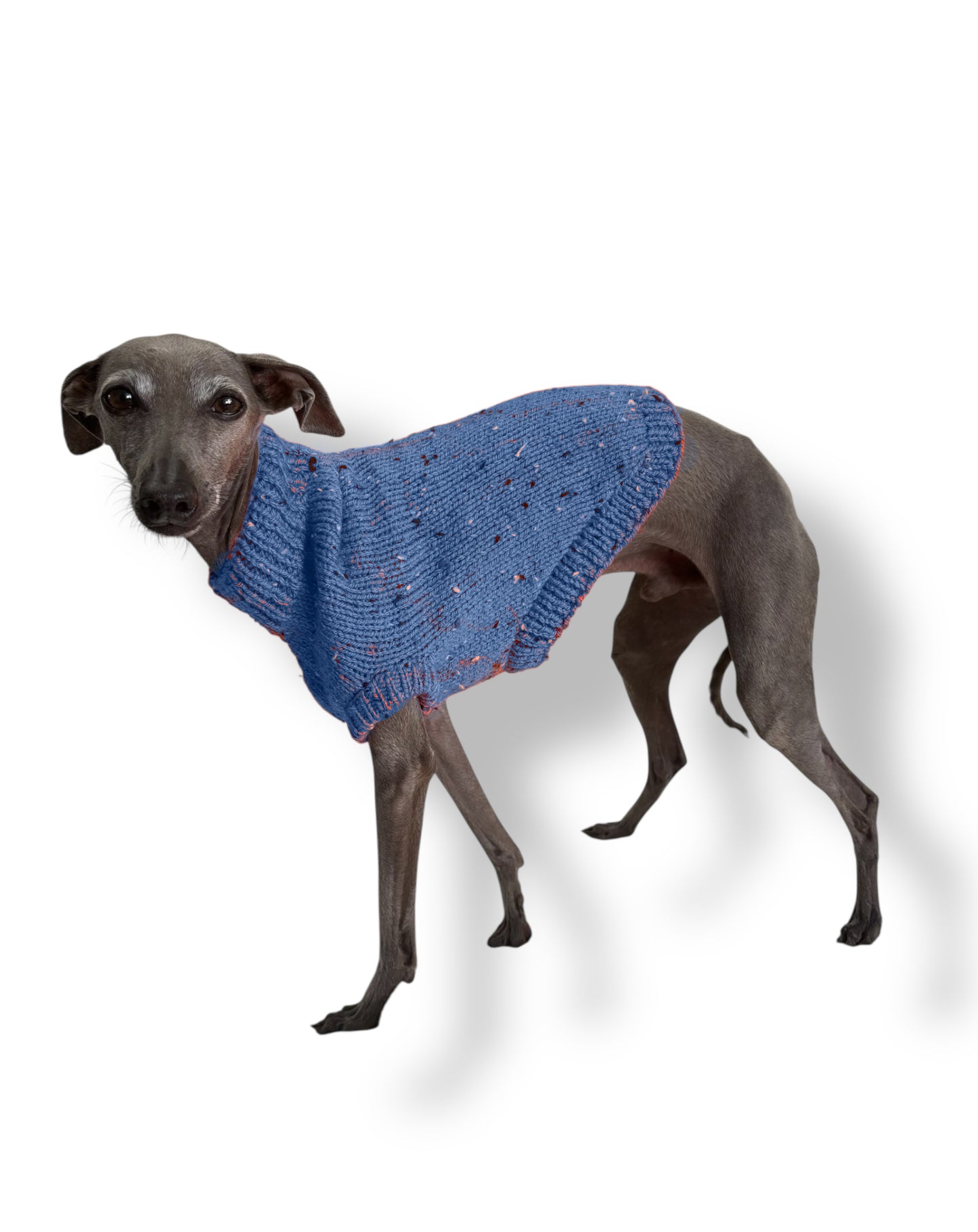 Knitted Jumper - Indigo Fleck