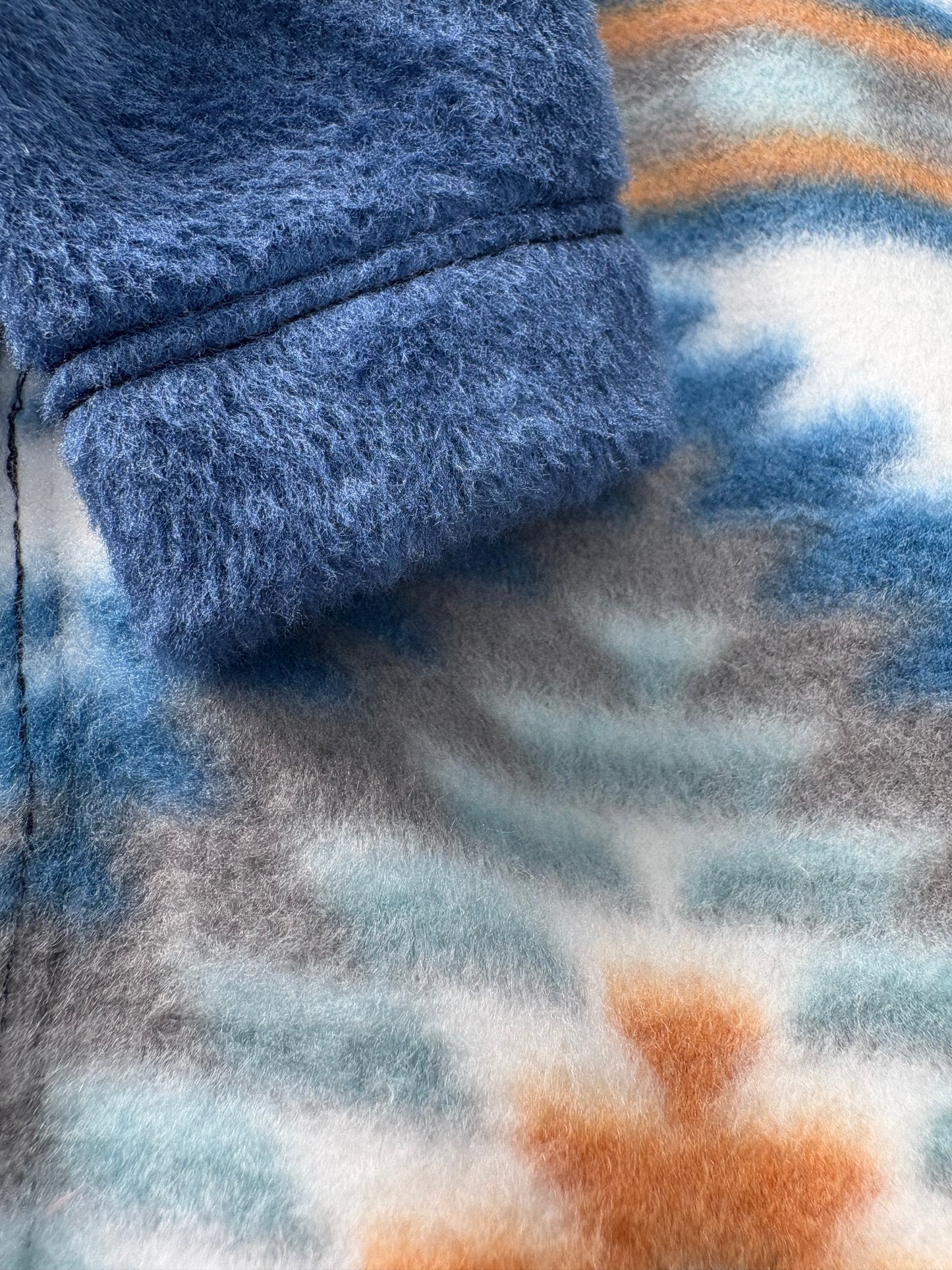 Fleece Jumper - Aztec Ultra-Plush Blue