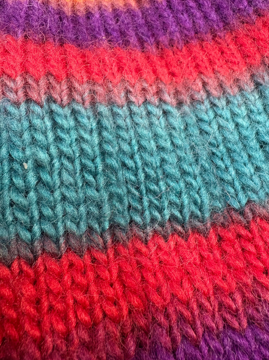 Knitted Jumper - Rich Tones