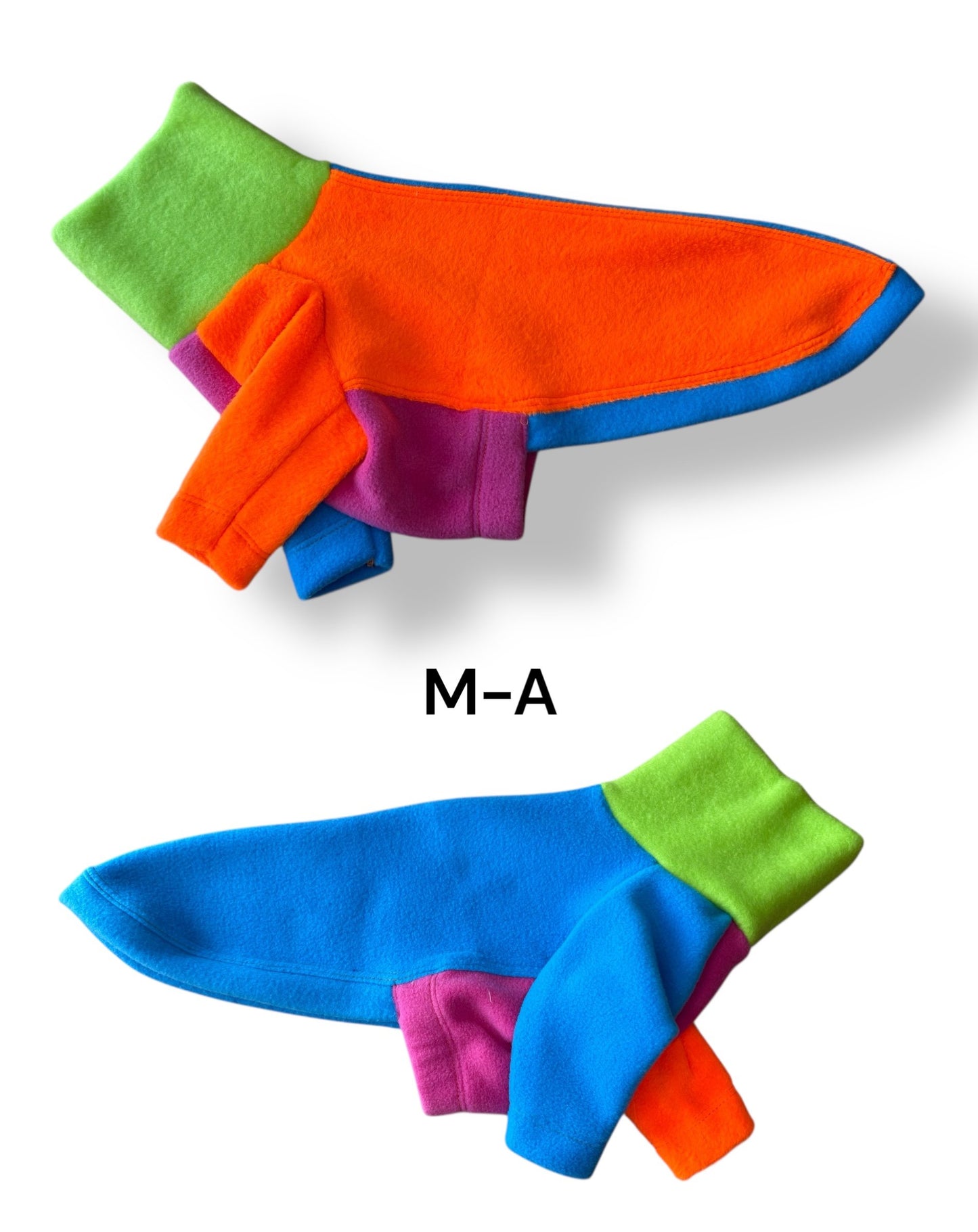 Fleece Jumper - Neon Colourblock