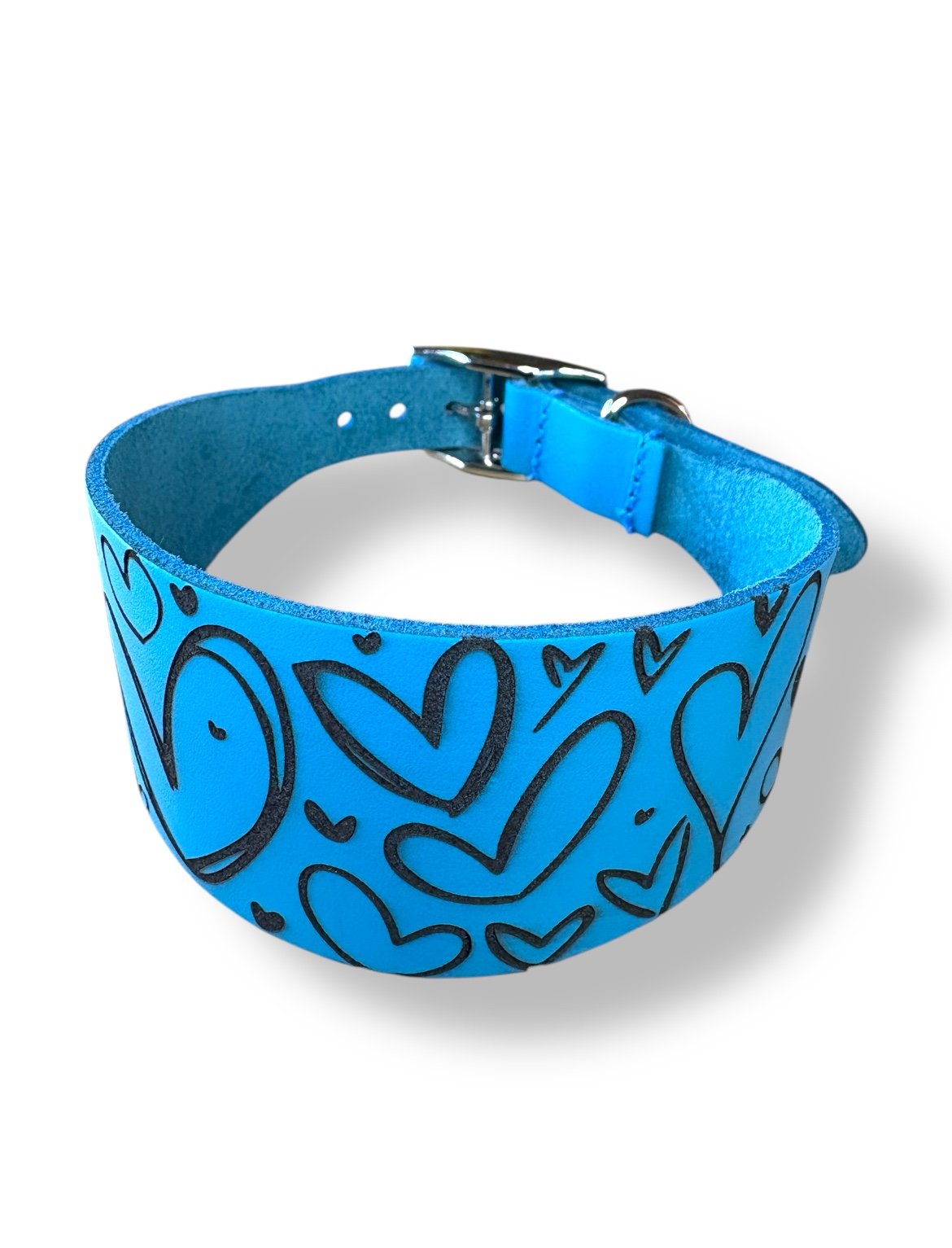 Leather Collar - Hearts