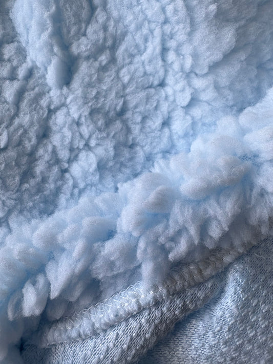 Cuddle Fur Fleece Suit - Baby Blue