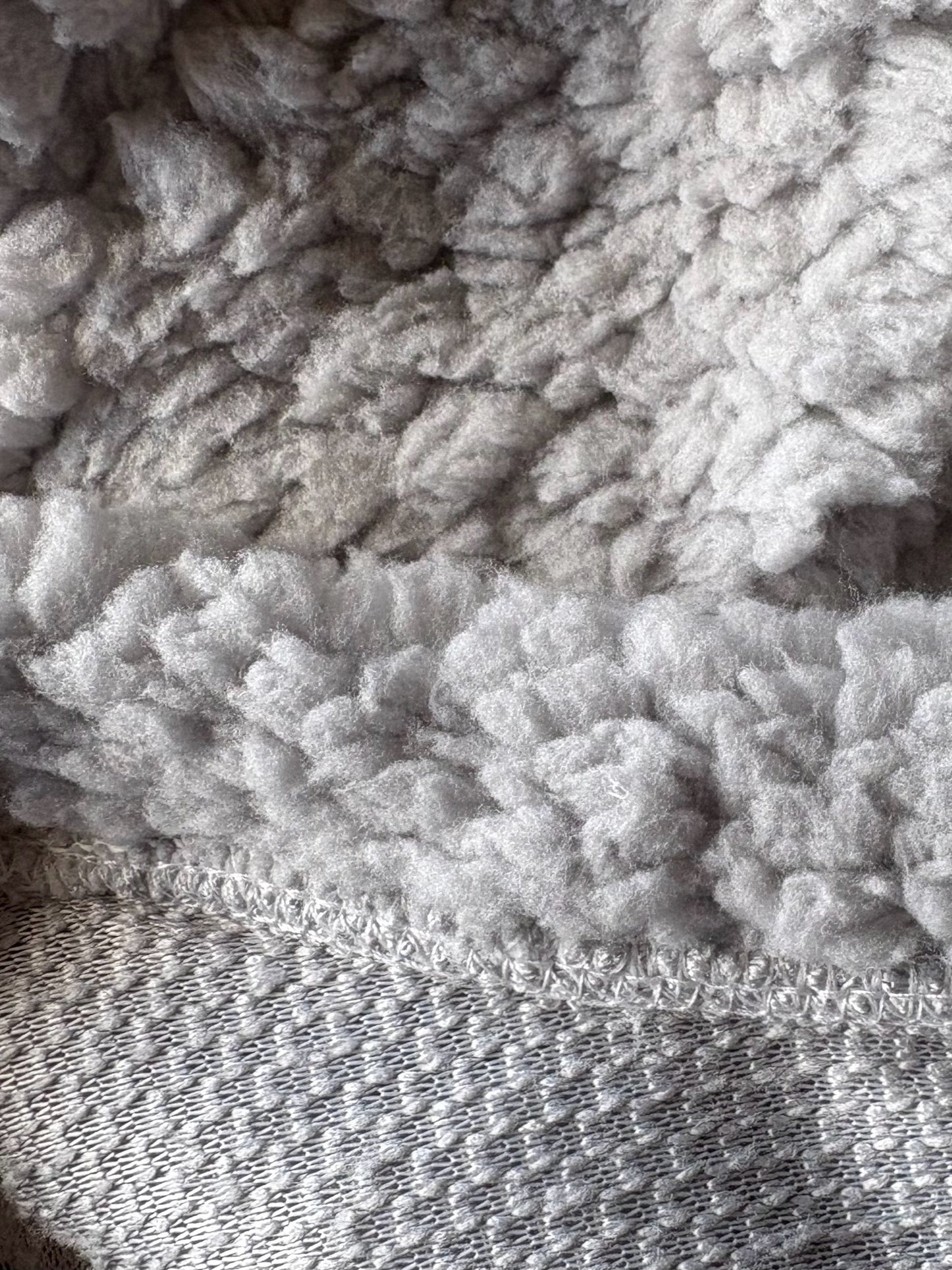 Cuddle Fur Fleece Suit - Light Grey
