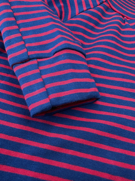 Jersey Suit - Blue & Red Stripe