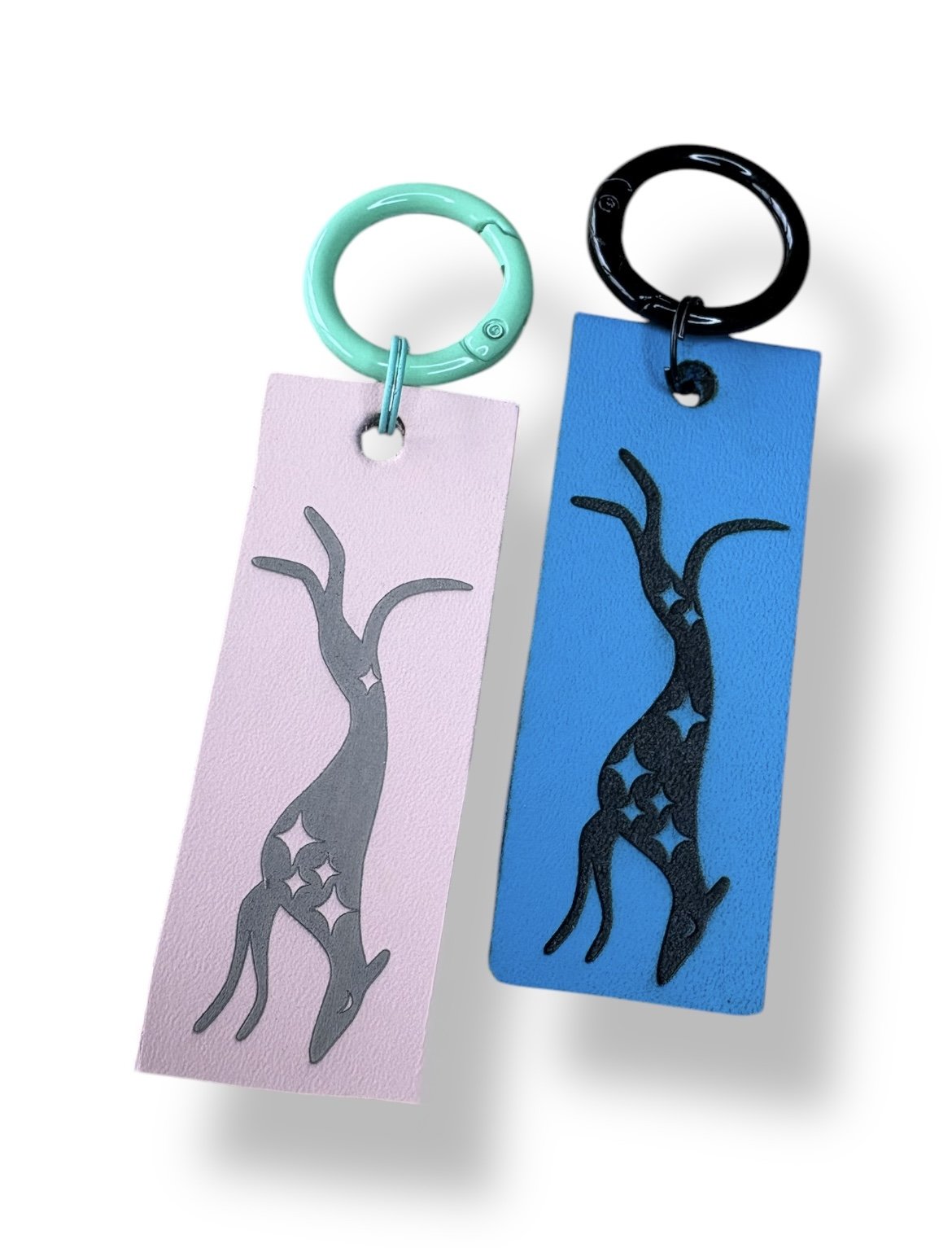Leather Key Ring - Star Hound