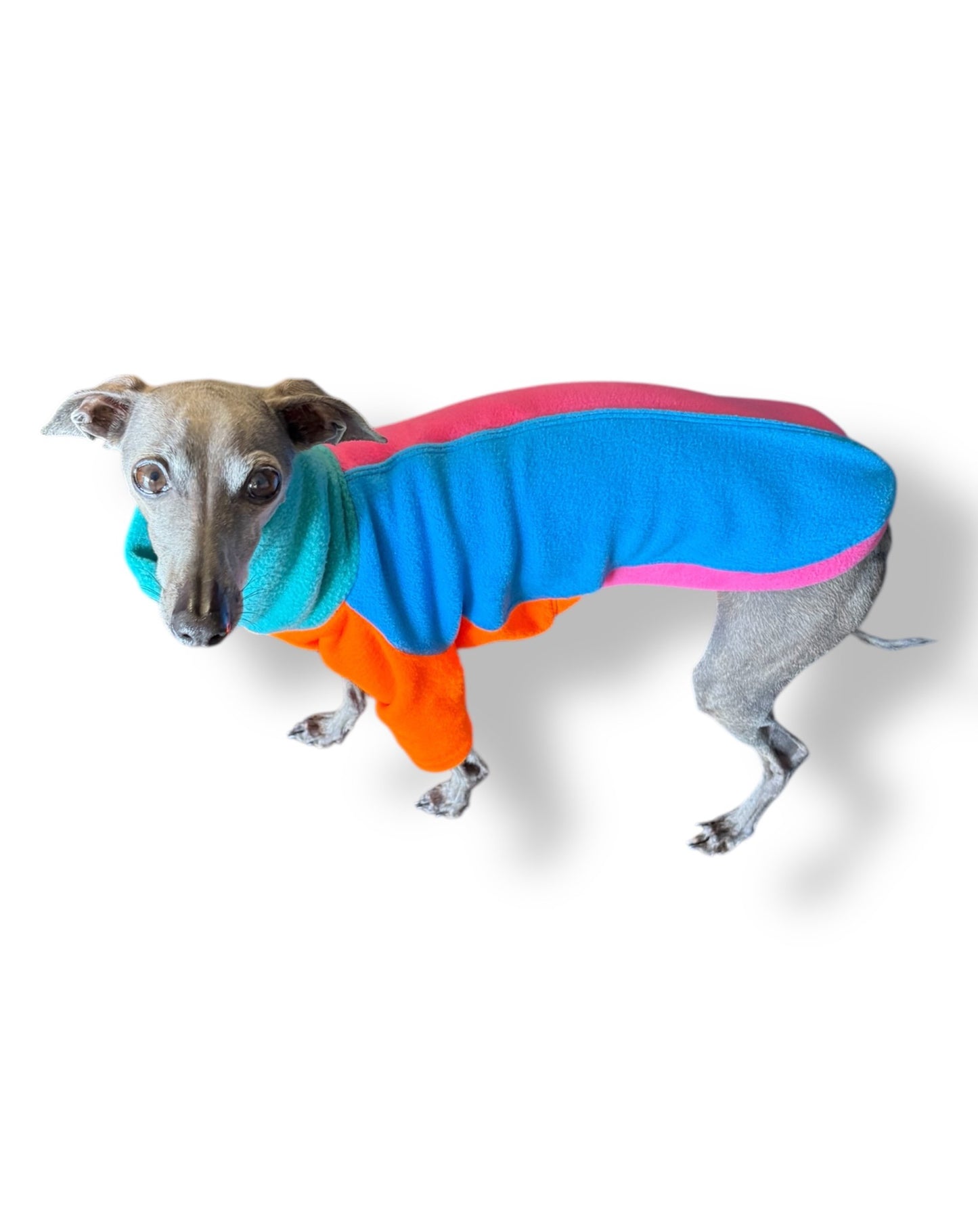 Fleece Jumper - Neon Colourblock