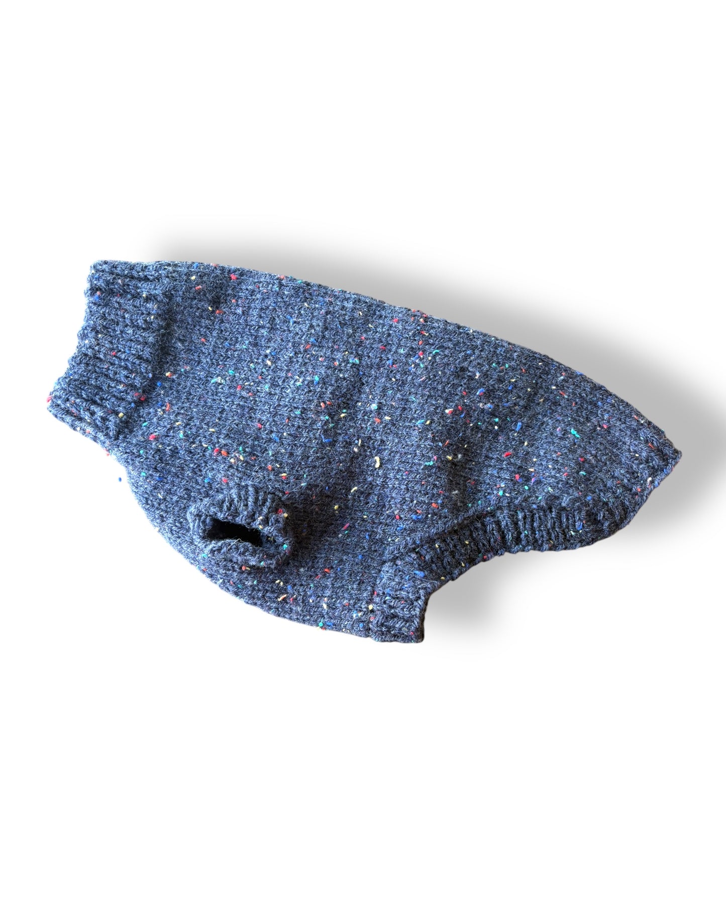 Knitted Jumper - Indigo Fleck