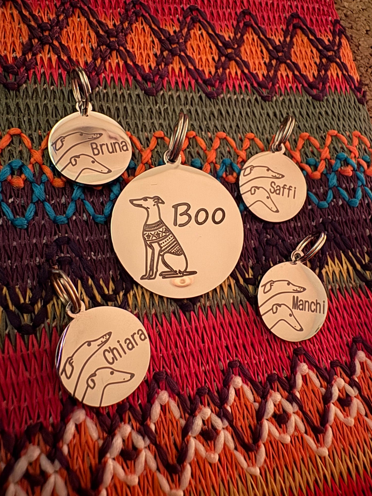 Engraved Dog Tags - Round