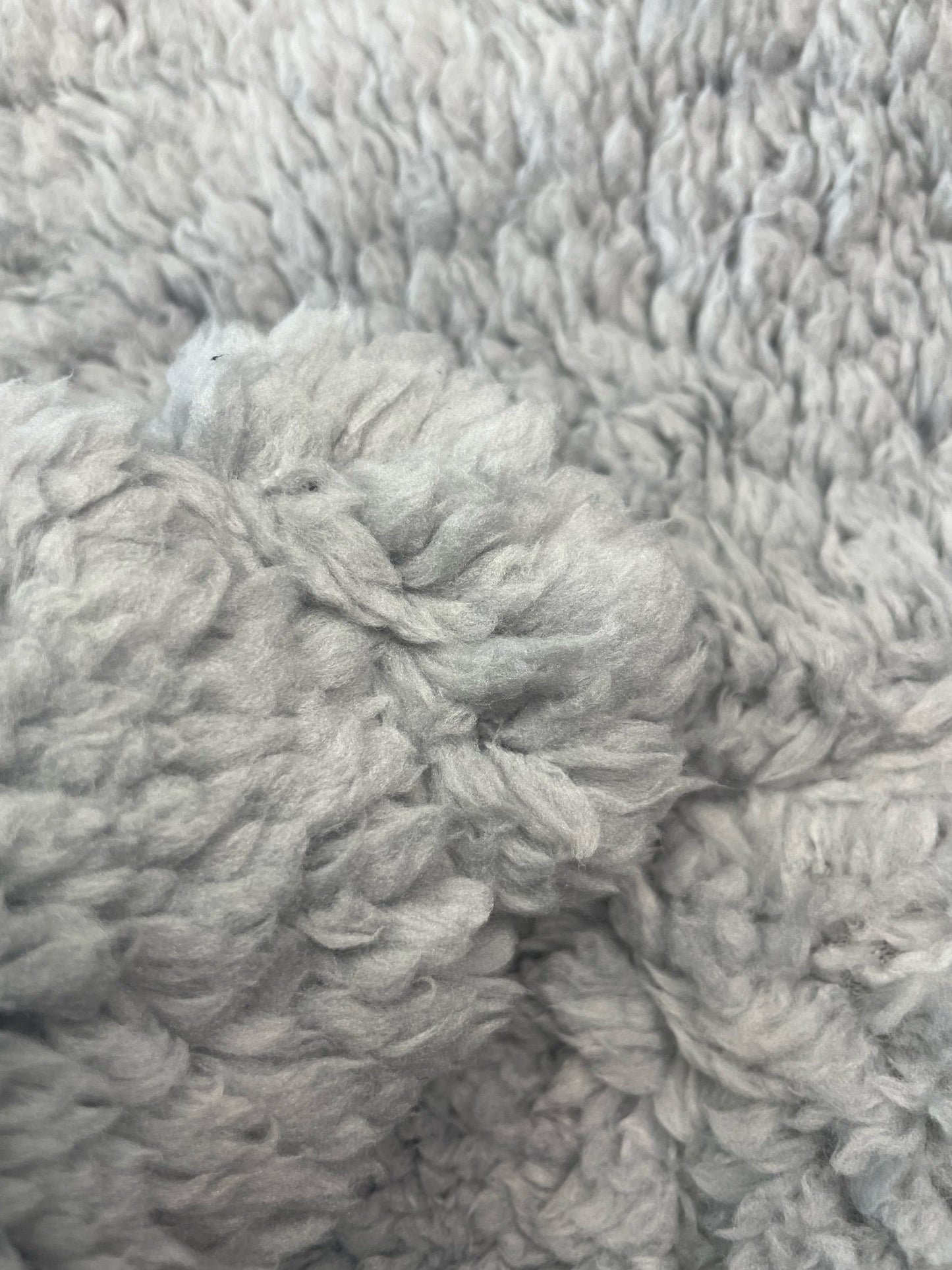 Cuddle Fur Fleece Jumper - Light Grey
