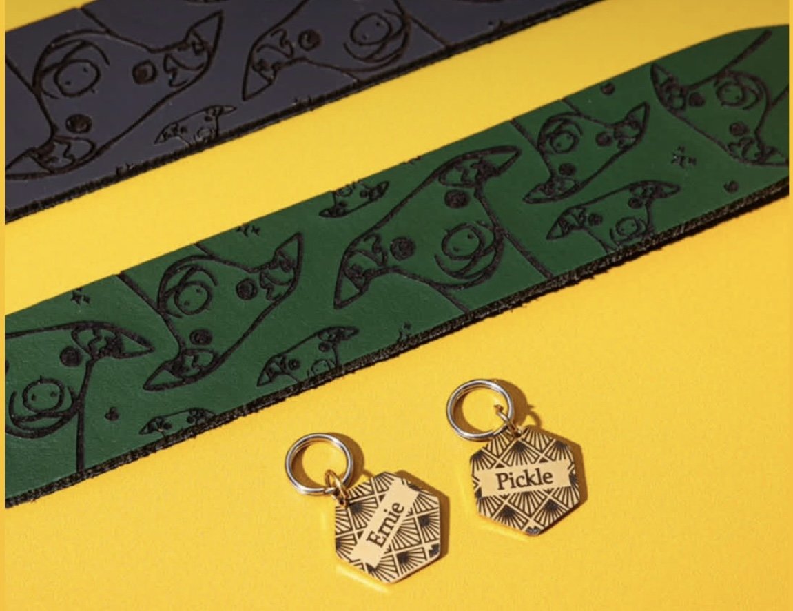Engraved Dog Tags - Hexagonal