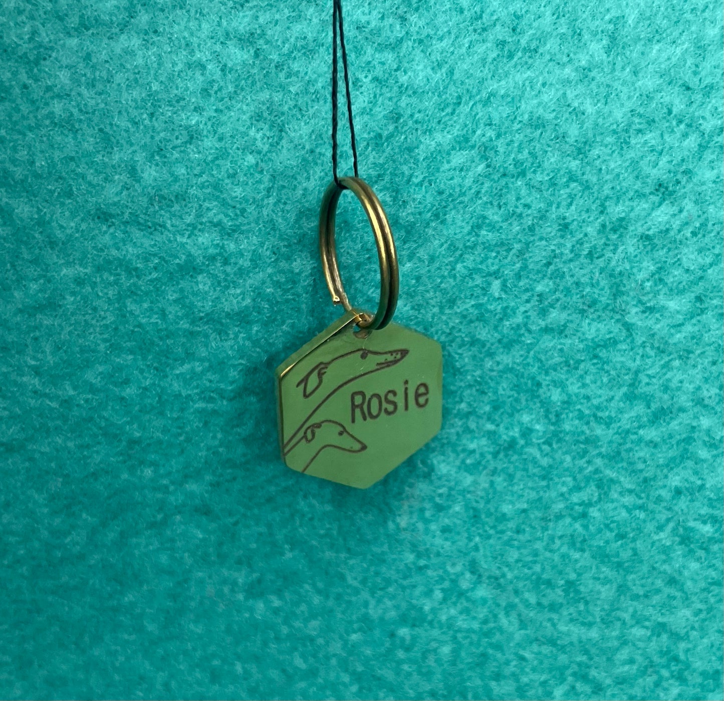 Engraved Dog Tags - Hexagonal