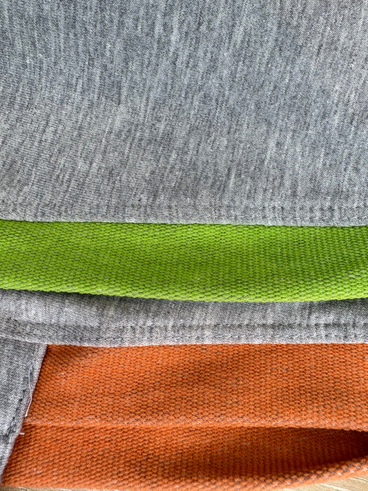 green and range and grey lightweight sweatshirt fabric for italian greyhound and whippet clothing