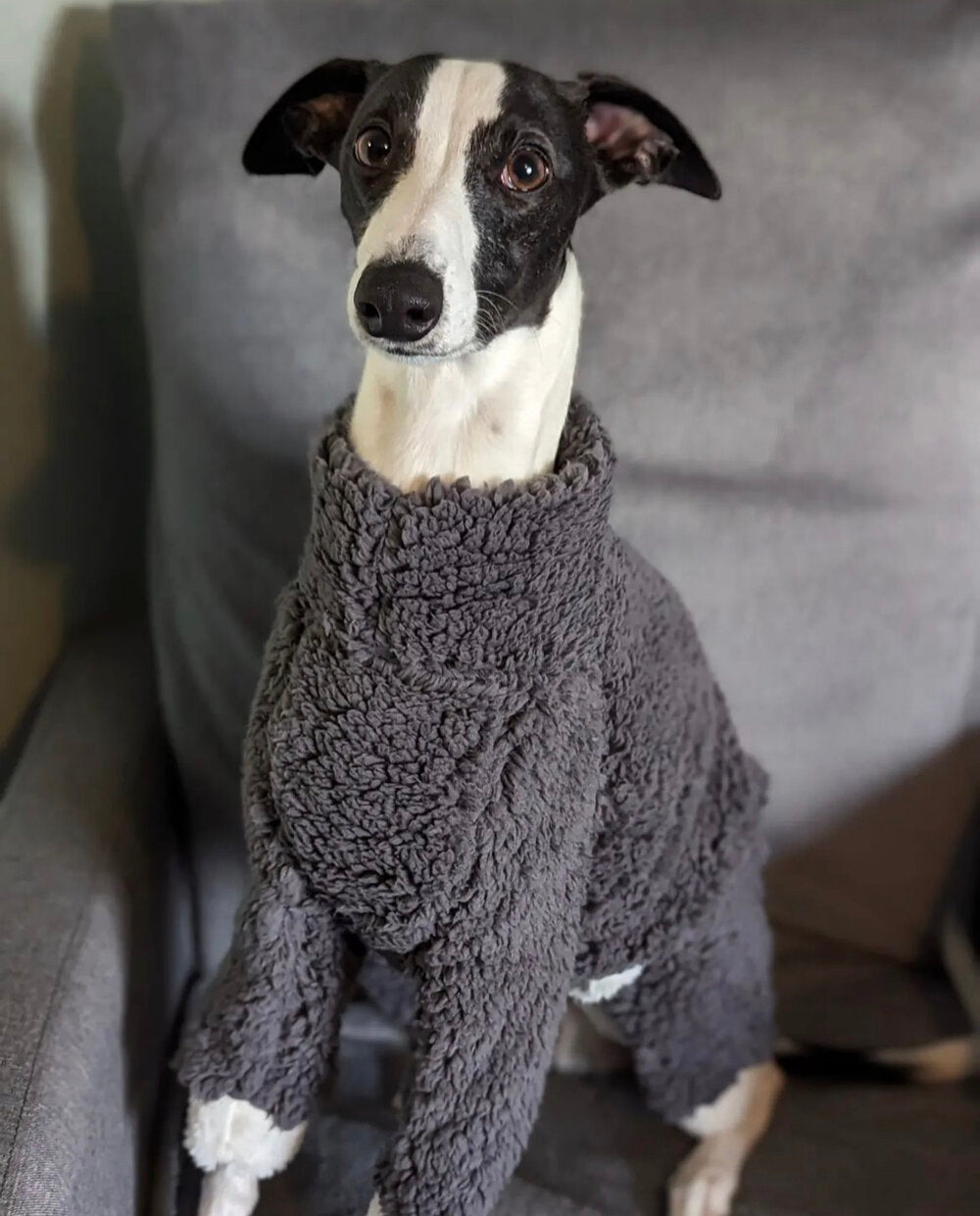 Cuddle Fur Fleece Suit - Light Grey