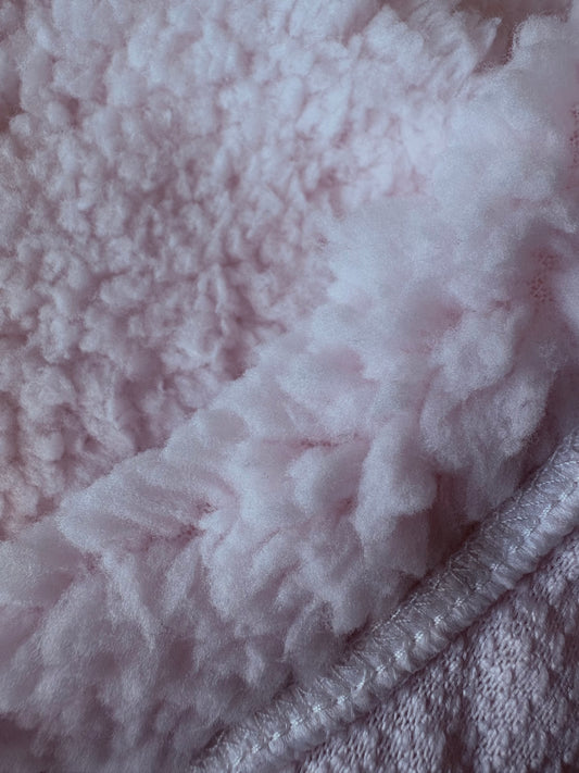 Cuddle Fur Fleece Suit - Baby Pink