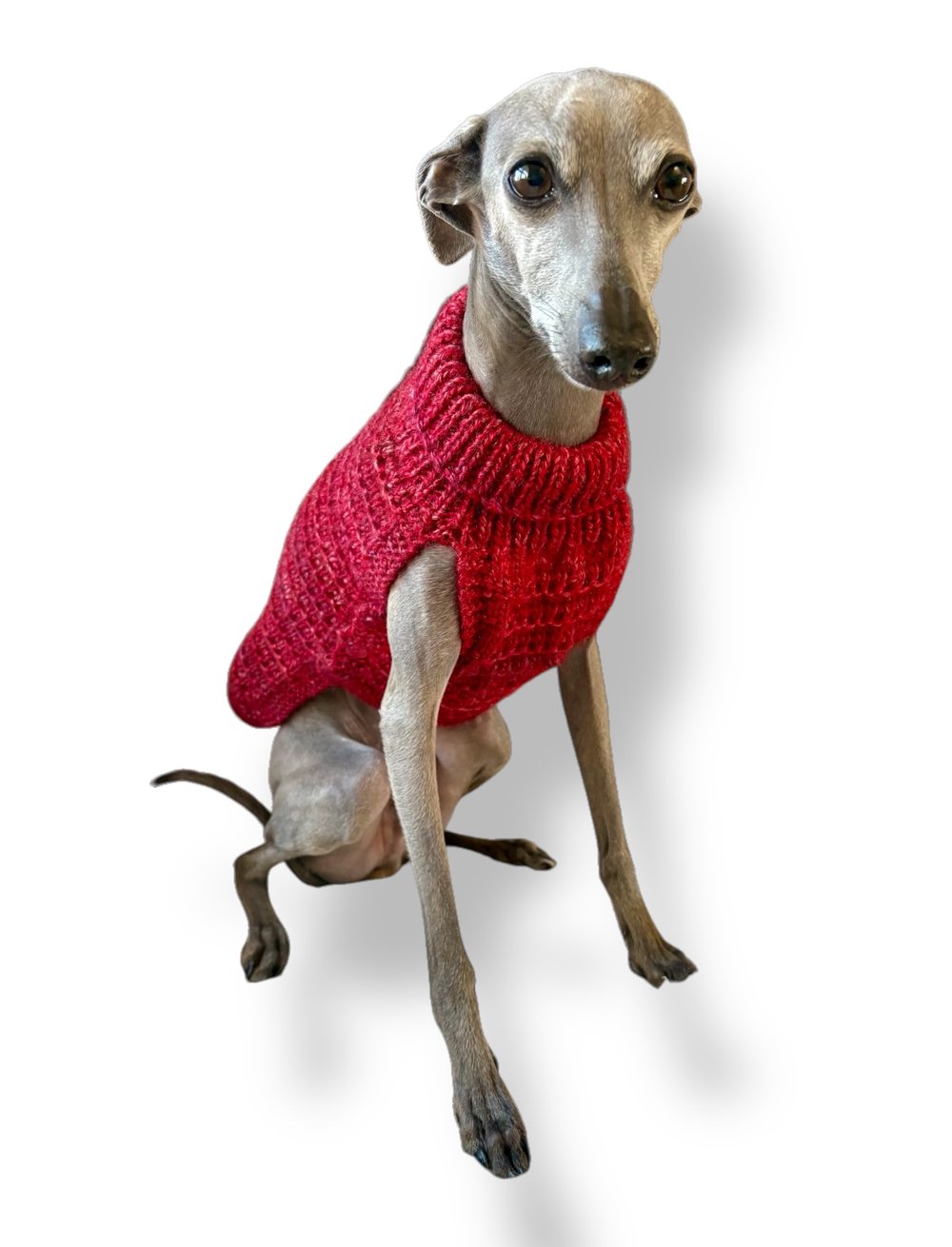Knitted Jumper - Button Up - Purple
