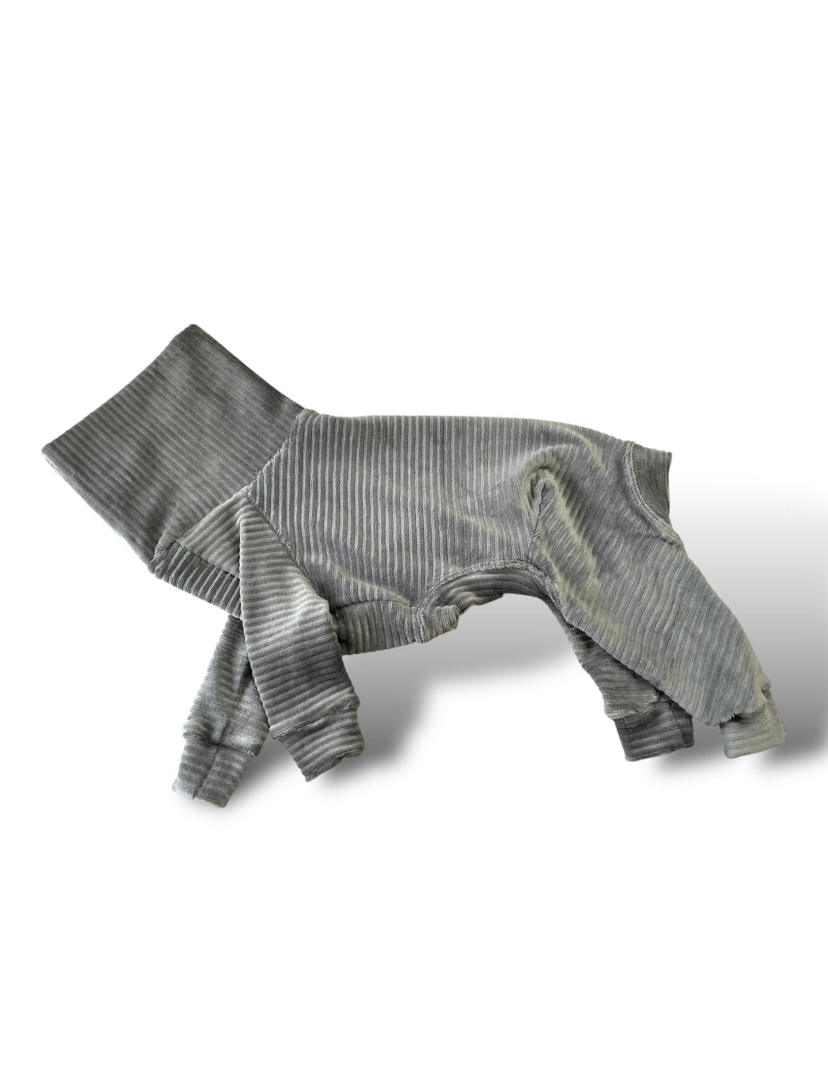 Jumbo Cord Jersey Suit - Grey