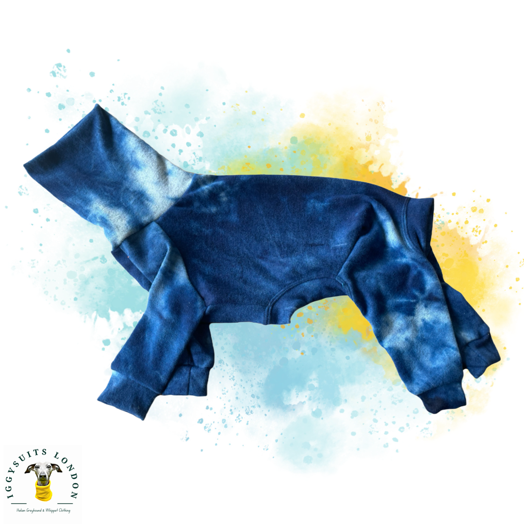 Blue Tie Dye Woolly Jersey