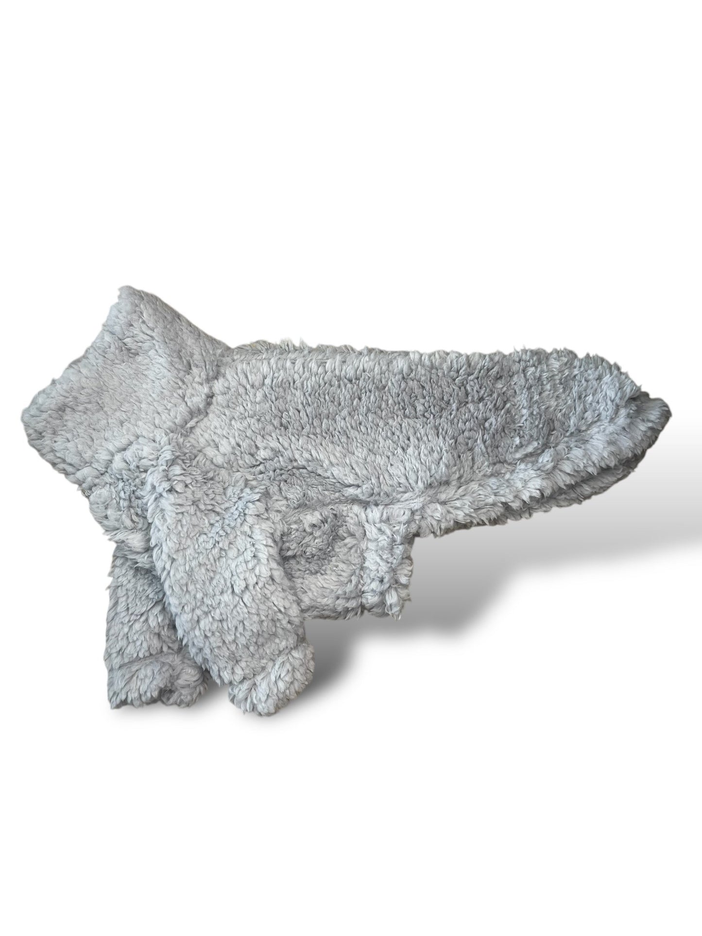 Cuddle Fur Fleece Jumper - Light Grey