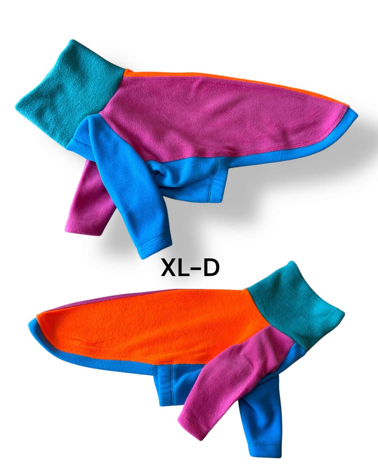 Fleece Jumper - Neon Colourblock