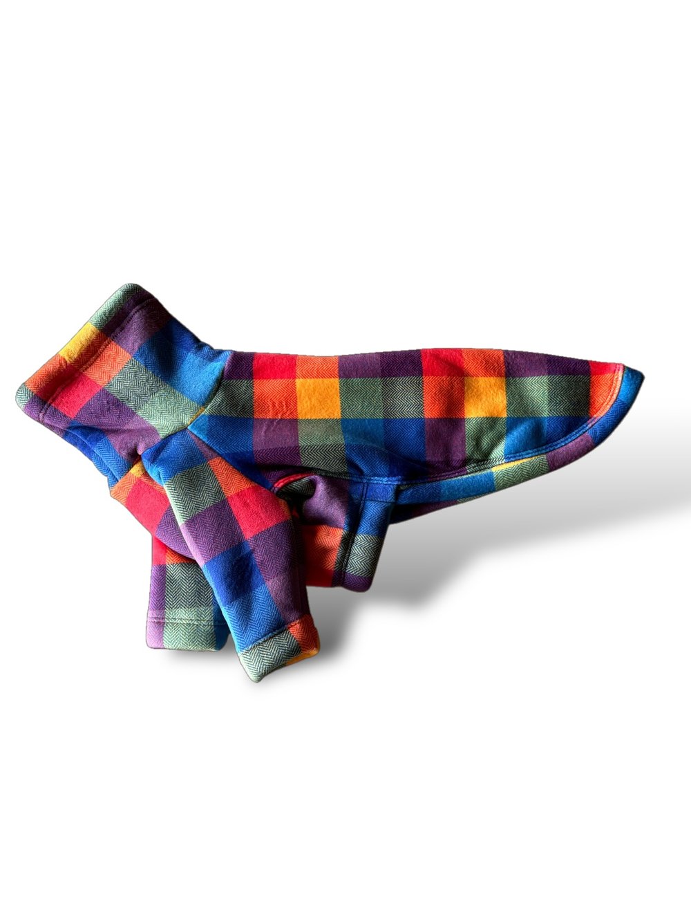 Sherpa Lined Fleece Jumper - Bright Plaid