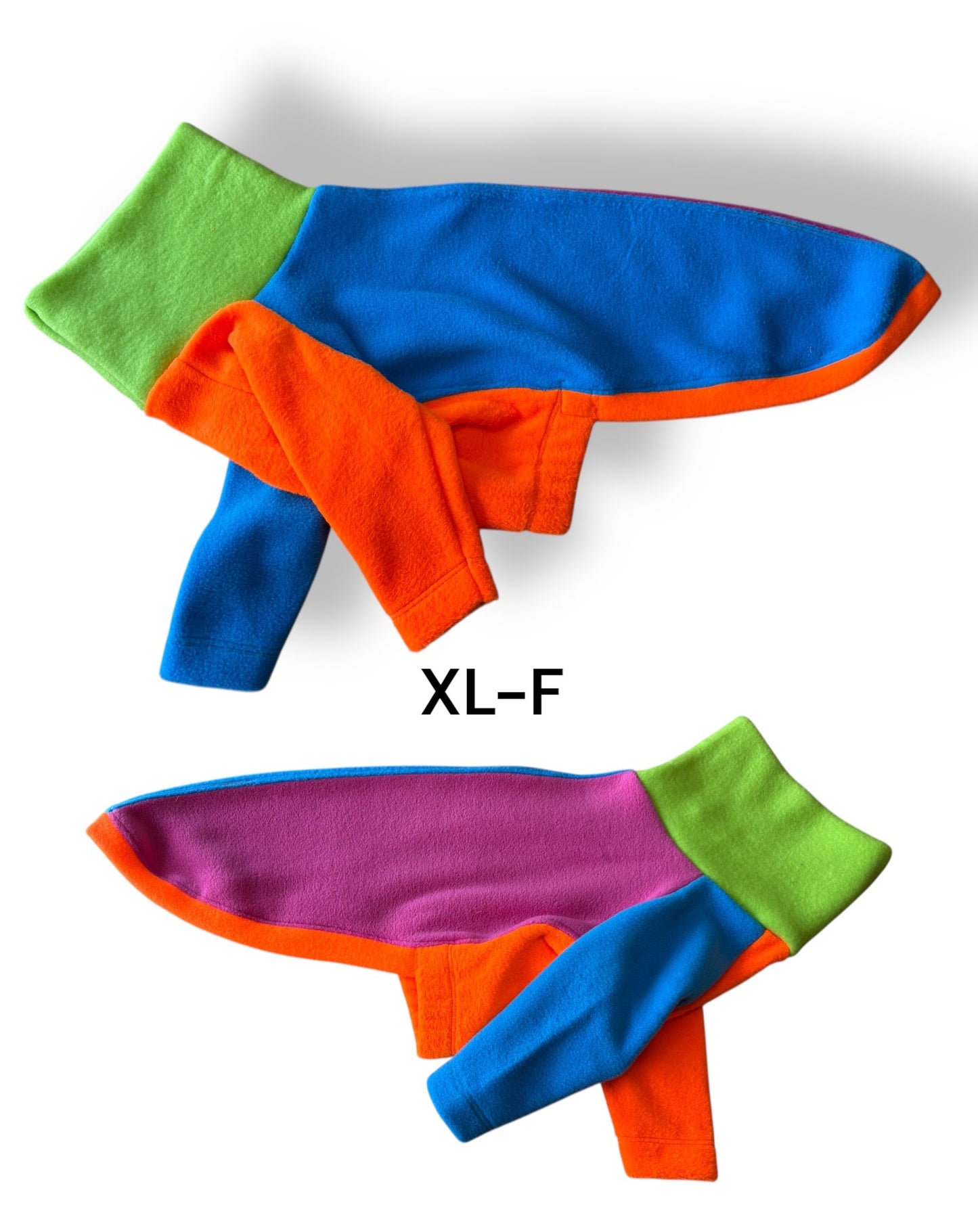 Fleece Jumper - Neon Colourblock