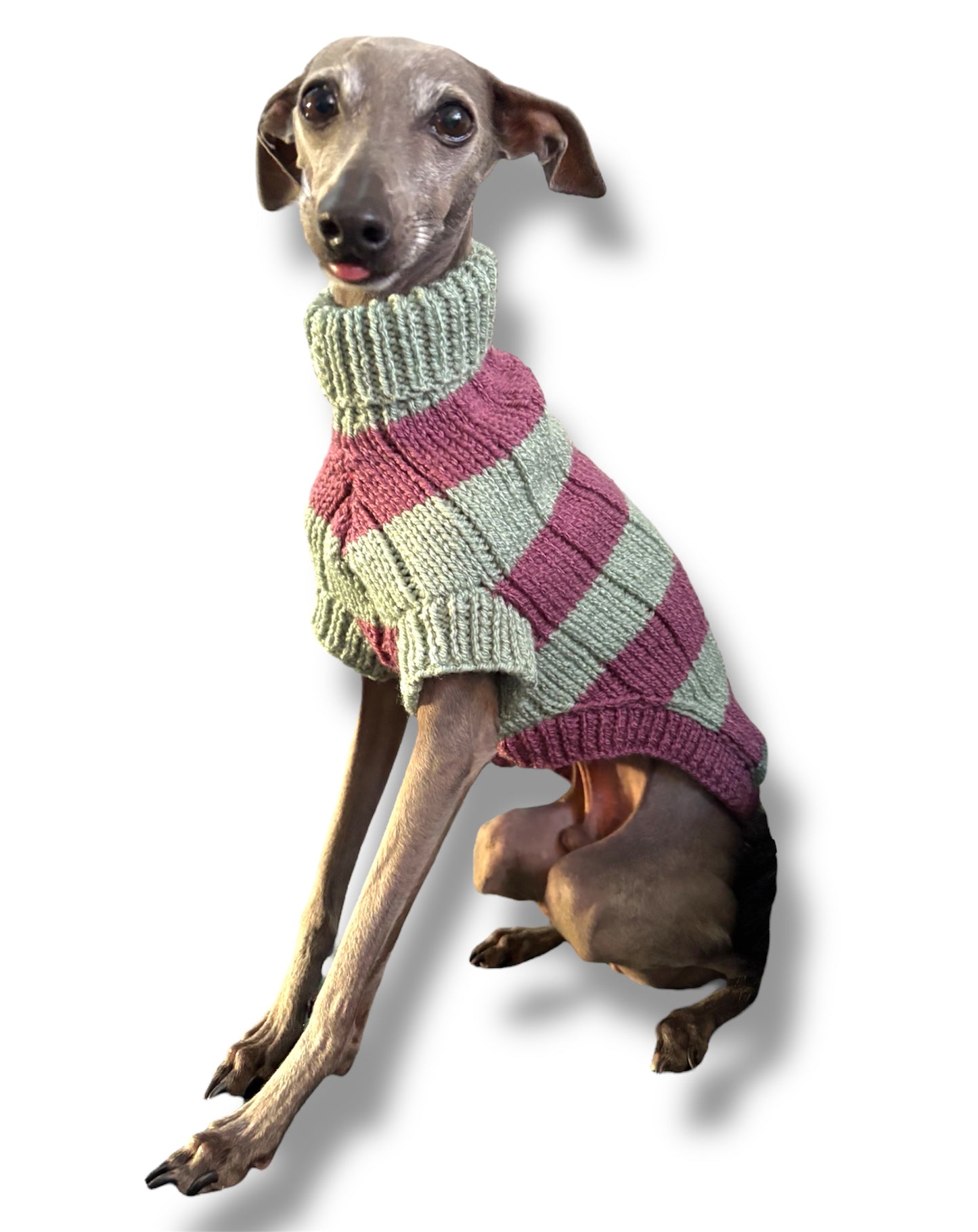 Puppy Knitted Jumper - Hot Pink