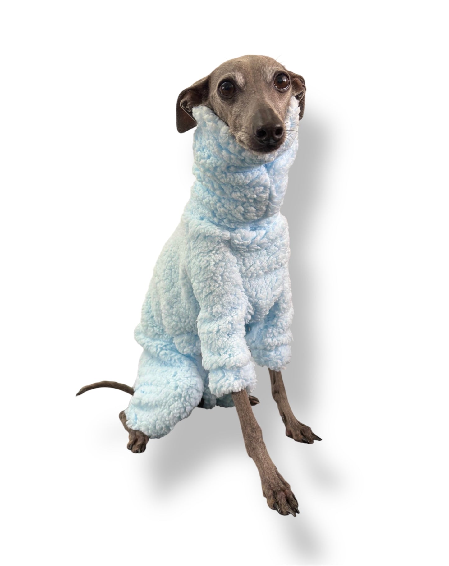 Cuddle Fur Fleece Suit - Baby Blue